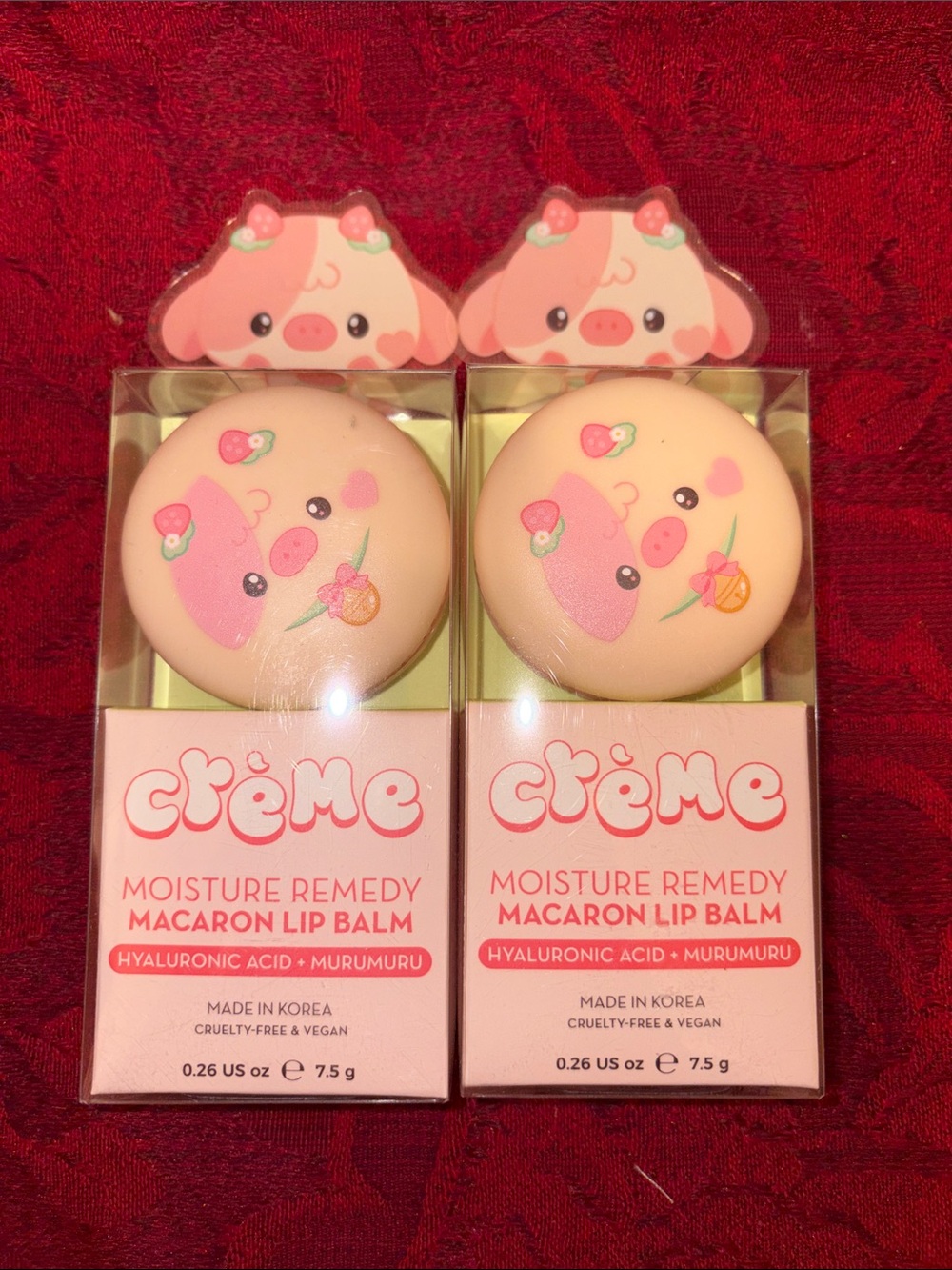 The Crème Shop Strawberry Cow Macaron Lip Balm (2)